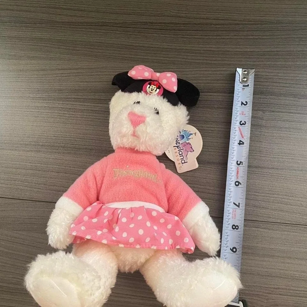 Disneyland Minnie Mouse Bear Plush – Pink Sweater & Polka Dot  Collectible Teddy